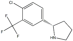 (2S)-2-[4-CHLORO-3-(TRIFLUOROMETHYL)PHENYL]PYRROLIDINE Struktur