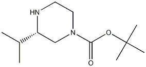 (S)-3-ISOPROPYL-PIPERAZINE-1-CARBOXYLIC ACID TERT-BUTYL ESTER Struktur