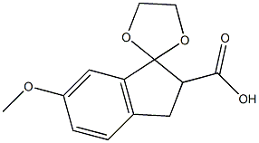 2-CARBOXY-6-METHOXY-1-INDANONE ETHYLENE KETAL Struktur