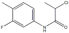 2-CHLORO-N-(3-FLUORO-4-METHYLPHENYL)PROPANAMIDE Struktur