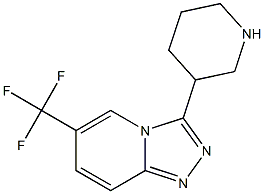 3-PIPERIDIN-3-YL-6-(TRIFLUOROMETHYL)[1,2,4]TRIAZOLO[4,3-A]PYRIDINE Struktur