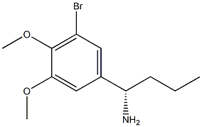 (1S)-1-(5-BROMO-3,4-DIMETHOXYPHENYL)BUTYLAMINE Struktur