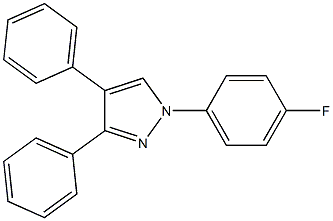 1-(4-FLUOROPHENYL)-3,4-DIPHENYL-1H-PYRAZOLE Struktur