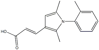 (2E)-3-[2,5-DIMETHYL-1-(2-METHYLPHENYL)-1H-PYRROL-3-YL]ACRYLIC ACID Struktur