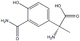 (2R)-2-AMINO-2-(3-CARBAMOYL-4-HYDROXYPHENYL)PROPANOIC ACID Struktur