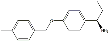 (1R)-1-(4-[(4-METHYLPHENYL)METHOXY]PHENYL)PROPYLAMINE Struktur