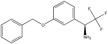 (1S)-2,2,2-TRIFLUORO-1-[3-(PHENYLMETHOXY)PHENYL]ETHYLAMINE Struktur