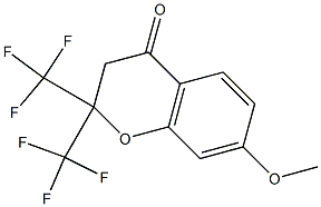 2,2-BIS(TRIFLUOROMETHYL)-7-METHOXYCHROMANE-4-ONE Struktur