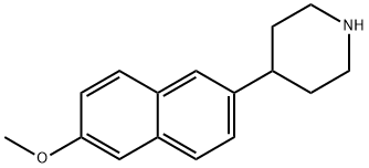 4-(6-METHOXY-NAPHTHALEN-2-YL)-PIPERIDINE Struktur