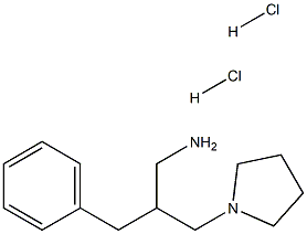 2-BENZYL-3-PYRROLIDIN-1-YL-PROPYLAMINE DIHYDROCHLORIDE Struktur