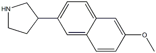 3-(6-METHOXY-NAPHTHALEN-2-YL)-PYRROLIDINE Struktur