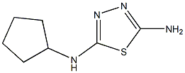 N-CYCLOPENTYL-1,3,4-THIADIAZOLE-2,5-DIAMINE Struktur