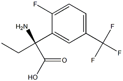 (2S)-2-AMINO-2-[2-FLUORO-5-(TRIFLUOROMETHYL)PHENYL]BUTANOIC ACID Struktur