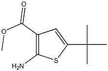 METHYL 2-AMINO-5-TERT-BUTYL-3-THIOPHENECARBOXYLATE Struktur