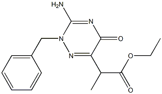 2-(3-AMINO-2-BENZYL-5-OXO-2,5-DI-HYDRO-[1,2,4]TRIAZIN-6-YL)-PROPIONIC ACID ETHYL ESTER Struktur