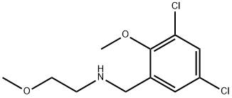 N-(3,5-DICHLORO-2-METHOXYBENZYL)-2-METHOXYETHANAMINE Struktur