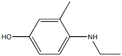 4-ETHYLAMINO-3-METHYL-PHENOL Struktur