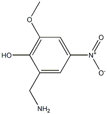 2-HYDROXY-3-METHOXY-5-NITROBENZYLAMINE Struktur