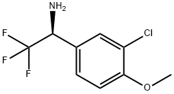 (1S)-1-(3-CHLORO-4-METHOXYPHENYL)-2,2,2-TRIFLUOROETHYLAMINE Struktur