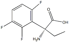 (2R)-2-AMINO-2-(2,3,6-TRIFLUOROPHENYL)BUTANOIC ACID Struktur