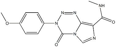 3-(4-METHOXYPHENYL)-N-METHYL-4-OXO-3,4-DIHYDROIMIDAZO[5,1-D][1,2,3,5]TETRAZINE-8-CARBOXAMIDE Struktur