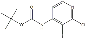 (2-CHLORO-3-IODO-PYRIDIN-4-YL)-CARBAMIC ACID TERT-BUTYL ESTER Struktur