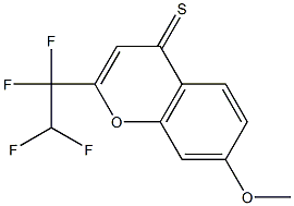 7-METHOXY-2-(1,1,2,2-TETRAFLUOROETHYL)-4H-CHROMENE-4-THIONE Struktur