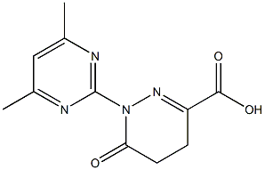 1-(4,6-DIMETHYLPYRIMIDIN-2-YL)-6-OXO-1,4,5,6-TETRAHYDROPYRIDAZINE-3-CARBOXYLIC ACID Struktur