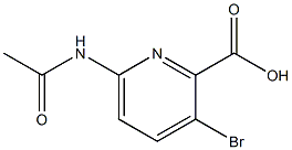 6-ACETAMIDO-3-BROMOPICOLINIC ACID Struktur