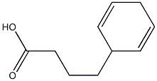 1,4-DIHYDROBENZENEBUTANOIC ACID Struktur