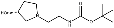 (3R)-1-(2-BOC-AMINOETHYL)-3-PYRROLIDINOL Struktur