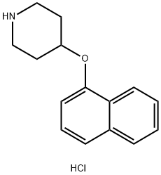 1-NAPHTHYL 4-PIPERIDINYL ETHERHYDROCHLORIDE Struktur