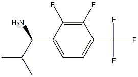 (1R)-1-[2,3-DIFLUORO-4-(TRIFLUOROMETHYL)PHENYL]-2-METHYLPROPYLAMINE Struktur