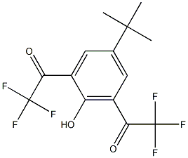 4-TERT-BUTYL-2,6-BIS(TRIFLUOROACETYL)PHENOL Struktur