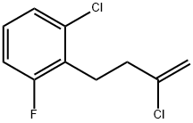 2-CHLORO-4-(2-CHLORO-6-FLUOROPHENYL)-1-BUTENE Struktur