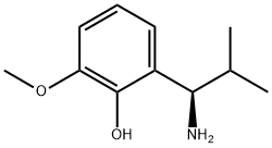 2-((1R)-1-AMINO-2-METHYLPROPYL)-6-METHOXYPHENOL Struktur