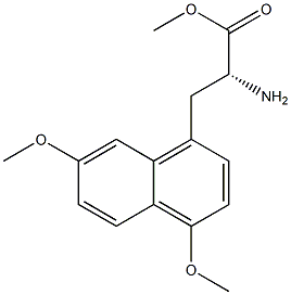 METHYL (2R)-2-AMINO-3-(4,7-DIMETHOXYNAPHTHYL)PROPANOATE Struktur