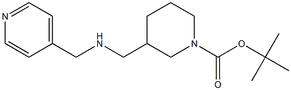 1-BOC-3-([(PYRIDIN-4-YLMETHYL)-AMINO]-METHYL)-PIPERIDINE Struktur