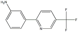 3-[5-(TRIFLUOROMETHYL)-2-PYRIDINYL]ANILINE Struktur