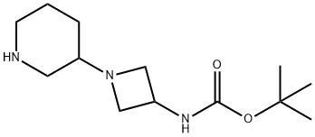 (1-PIPERIDIN-3-YL-AZETIDIN-3-YL)-CARBAMIC ACID TERT-BUTYL ESTER Struktur