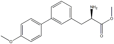 METHYL (2R)-2-AMINO-3-[3-(4-METHOXYPHENYL)PHENYL]PROPANOATE Struktur