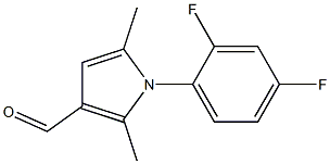 1-(2,4-DIFLUOROPHENYL)-2,5-DIMETHYL-1H-PYRROLE-3-CARBALDEHYDE Struktur