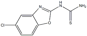 N-(5-CHLORO-1,3-BENZOXAZOL-2-YL)THIOUREA Struktur