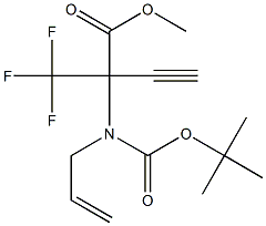 METHYL 2-[ALLYL(TERT-BUTOXYCARBONYL)AMINO]-2-(TRIFLUOROMETHYL)BUT-3-YNOATE Struktur