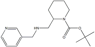 1-BOC-2-([(PYRIDIN-3-YLMETHYL)-AMINO]-METHYL)-PIPERIDINE Struktur