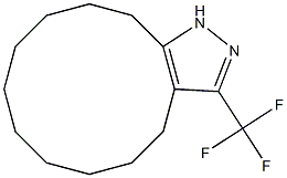 3-TRIFLUOROMETHYL-4,5-(DECAMETHYLENE)PYRAZOLE Struktur