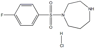 1-[(4-FLUOROPHENYL)SULFONYL]-1,4-DIAZEPANE HYDROCHLORIDE Struktur