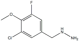 (3-CHLORO-4-METHOXY-5-FLUORO-BENZYL)-HYDRAZINE Struktur