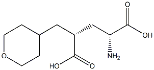 (2R,4R)-2-AMINO-4-(TETRAHYDRO-PYRAN-4-YLMETHYL)-PENTANEDIOIC ACID Struktur