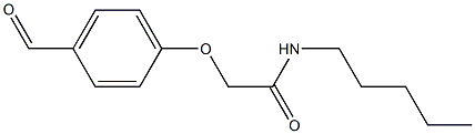 2-(4-FORMYLPHENOXY)-N-PENTYLACETAMIDE Struktur